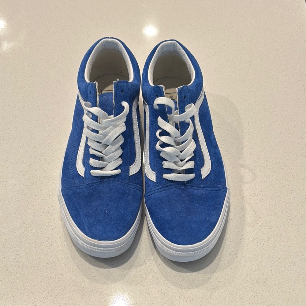 Vans Blue and White Old Skool Sneakers
